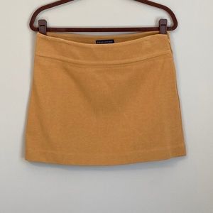 Banana Republic side zip, mini skirt, mustard color size 10